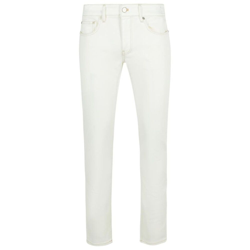 Pt05 'Swing' White Cotton Jeans Men